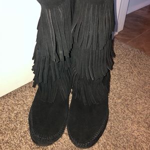 Minnetonka fringe boots, 6